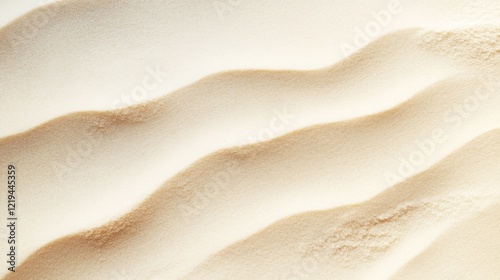 Creamy Sand Dune Texture: A Close-Up View of Soft, Undulating Creamy Sand