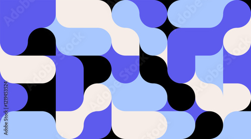 background with black and blue liquid connected circle dots.metaballs pattern on white. abstract geometric shapes collection Point movement flat icon	
