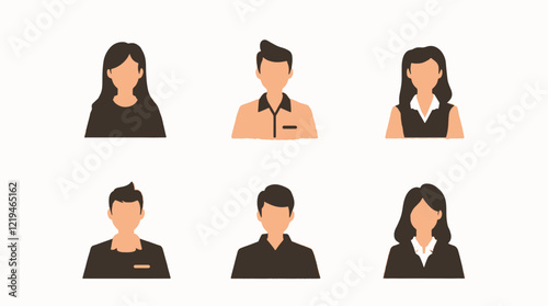 collection " back view of walking people " vector silhouette