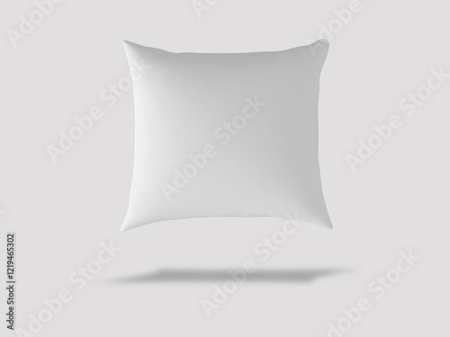 Empty white pillow, Cushion mockup in white background