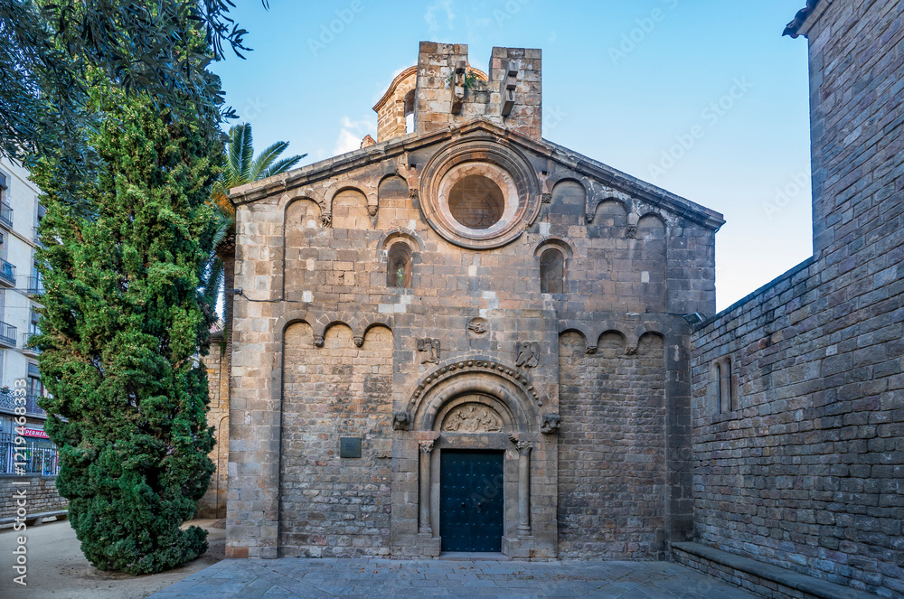 The Sant Pau del Camp ancient monastery in Barcelona