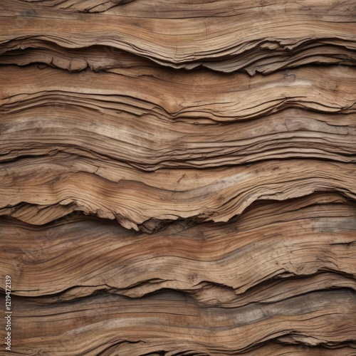 Distressed wood wavy ridged wall with weathered effect, wooden wall, weathered effect, distressed wood