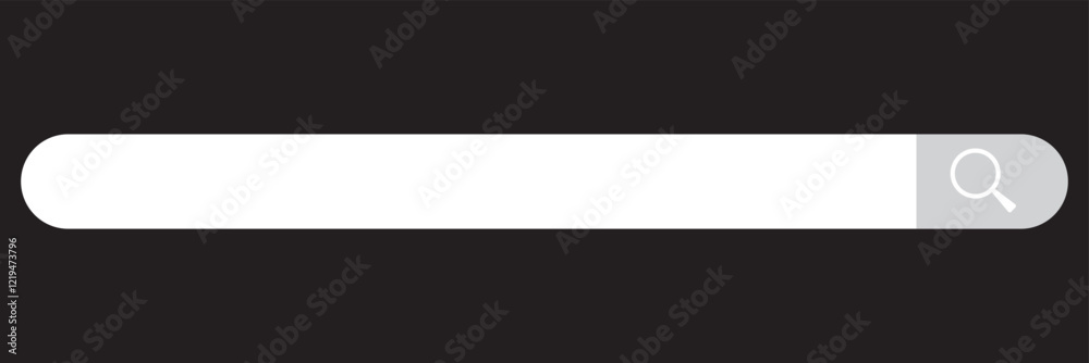 Obraz premium Search bar vector concept element for web design, app, software and interface design. Ready search bar for website.