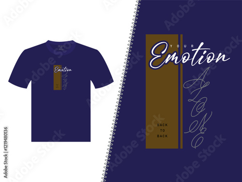 Emotion Alone Vector T Shirt Design