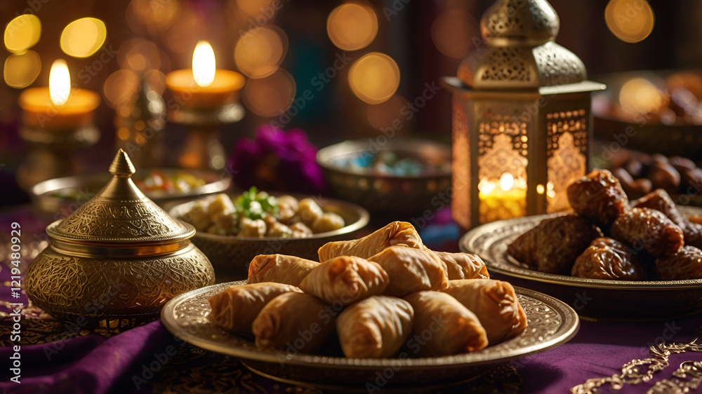 Naklejka premium christmas cookies and christmas decorations