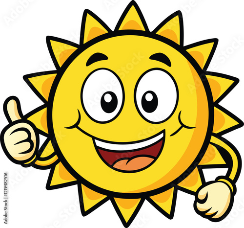 Sunny Character Thumbs Up