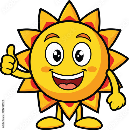 Sunny Character Thumbs Up