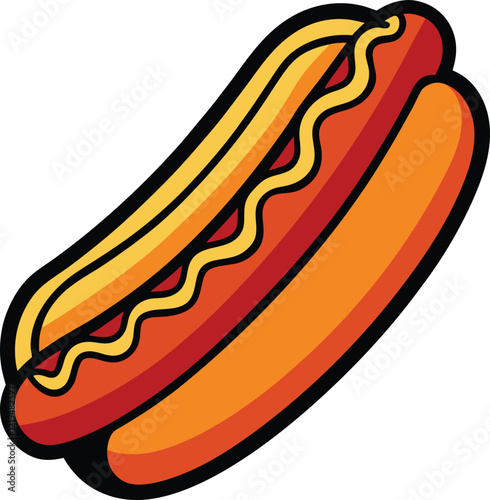 Hot Dog with Mustard and Ketchup