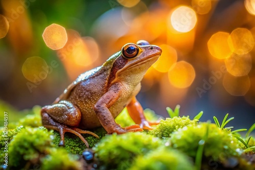 Spring Peeper Frog, Northern Massachusetts Forest Floor, Long Exposure Photography photo