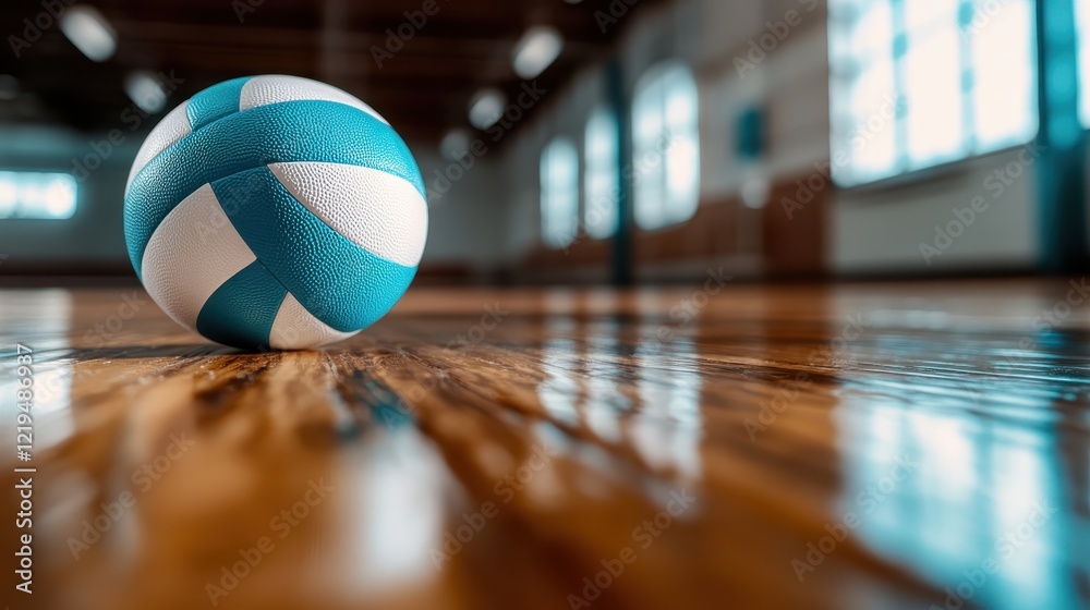 A dynamic image of a volleyball placed on a polished wooden gym floor, reflecting energy and enthusiasm associated with sports and teamwork. A dynamic image of a volleyball placed on a polished wooden gym floor, reflecting energy and enthusiasm associated with sports and teamwork.