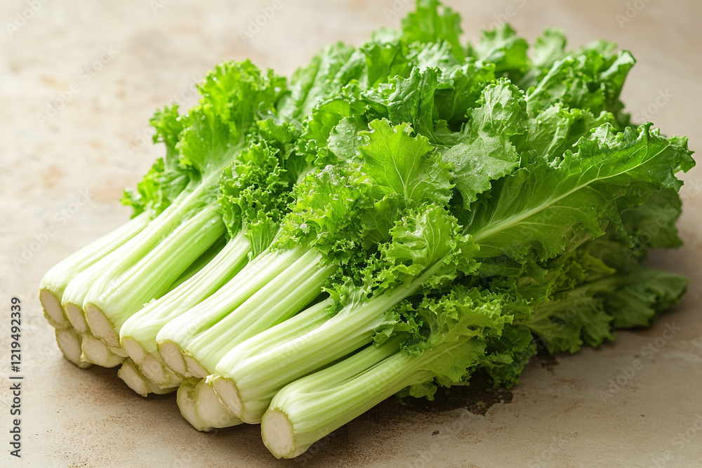 Fresh Green Mustard Greens Ready To Eat Fresh Green Mustard Greens Ready To Eat