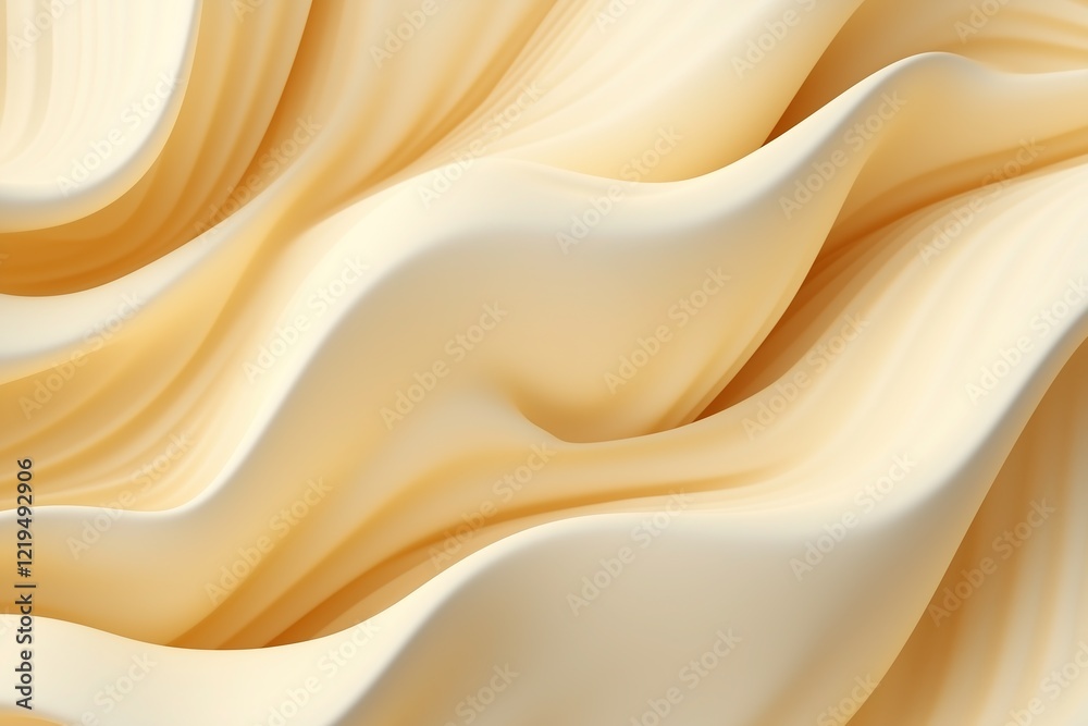 Abstract background with a golden, creamy wave texture, creating an elegant and luxurious design, perfect for sophisticated and high-end applications Abstract background with a golden, creamy wave texture, creating an elegant and luxurious design, perfect for sophisticated and high-end applications