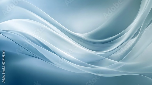 Abstract Blue Swirling Wave Design Background