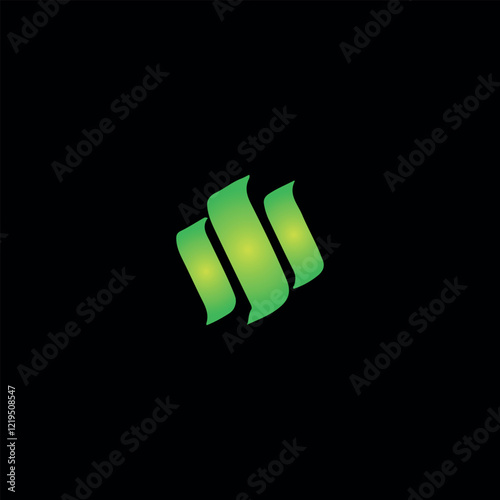 letters s  sss text logo design vector