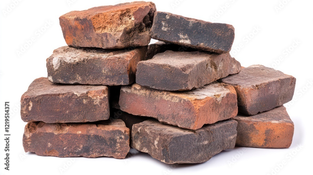 A Stack of Rustic Reclaimed Bricks A Stack of Rustic Reclaimed Bricks