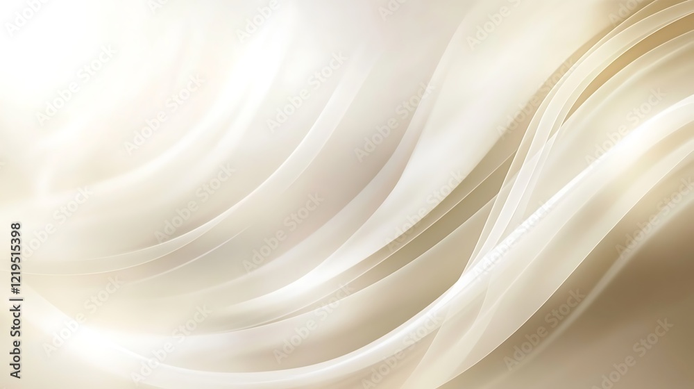 Elegant Creamy White Fabric Swirls Abstract Background Elegant Creamy White Fabric Swirls Abstract Background