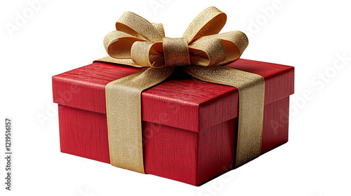 red gift box with ribbon