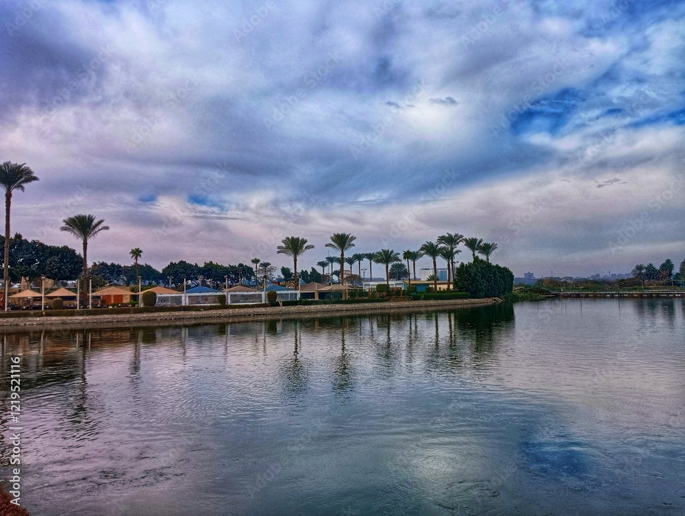 Fototapeta premium Maadi Island in Cairo in Egypt