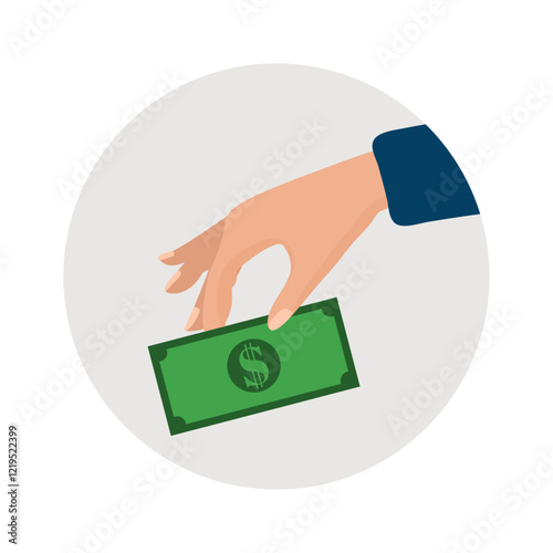 Hands with money for charity donation Fundraiser support aid
