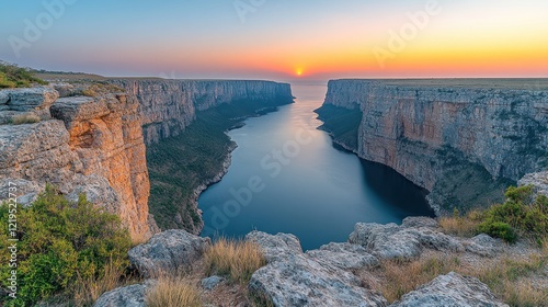 Canyon sunset view.