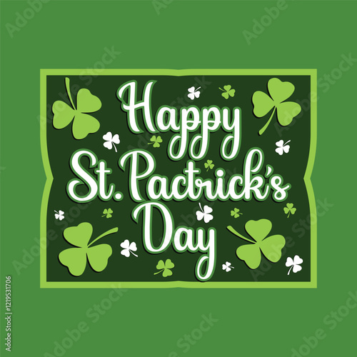 Happy St. Patrick's Day Typography Design