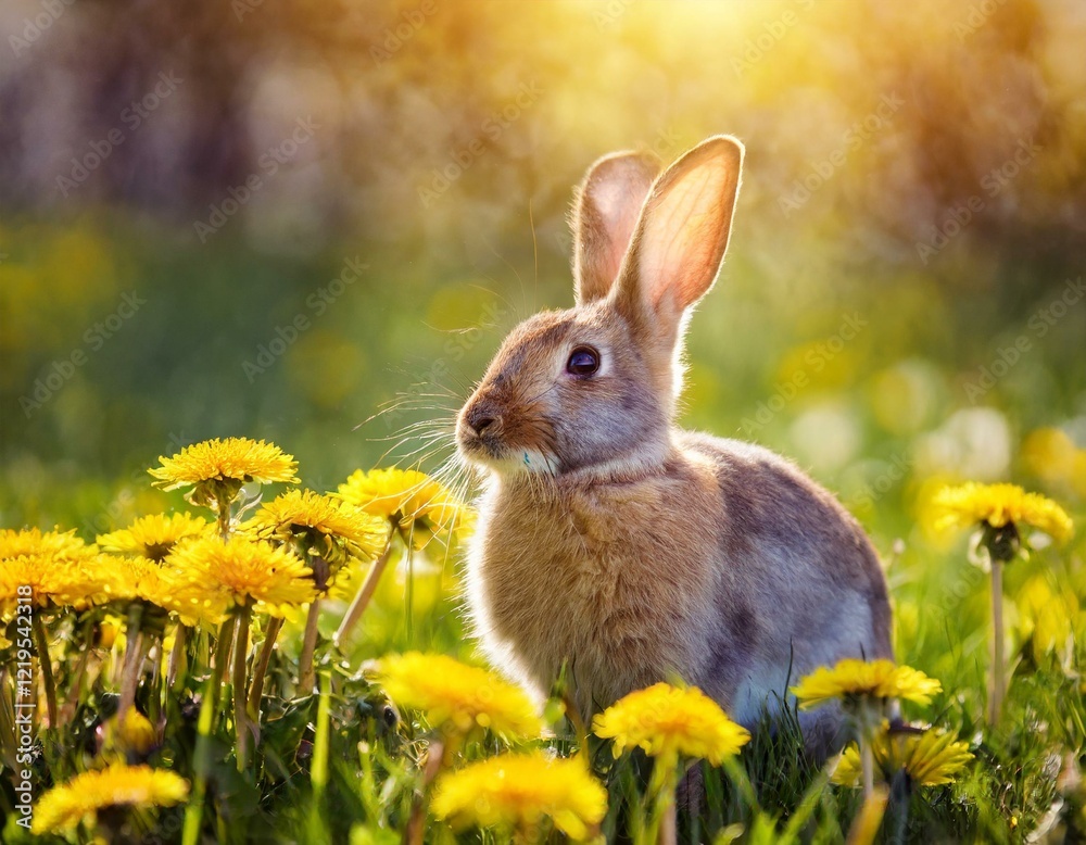 Fototapeta premium Zwischen Blumen