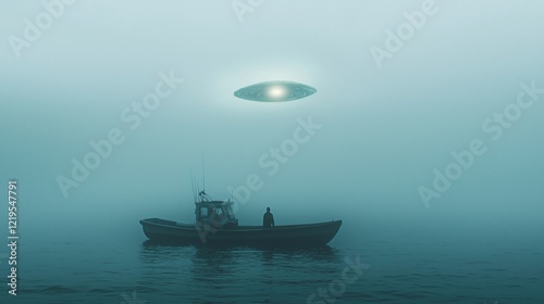 Mysterious Encounter on Foggy Waters