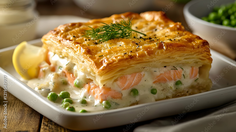 Salmon Pie Recipe: Creamy Seafood Bake in Puff Pastry Salmon Pie Recipe: Creamy Seafood Bake in Puff Pastry