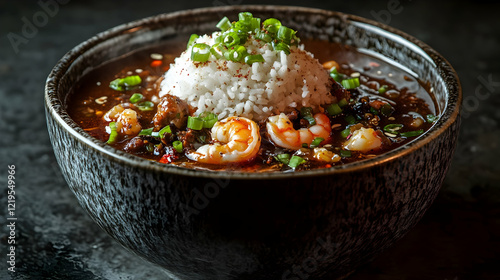 Spicy Seafood Stew with Rice: A Delicious Cajun Dish photo