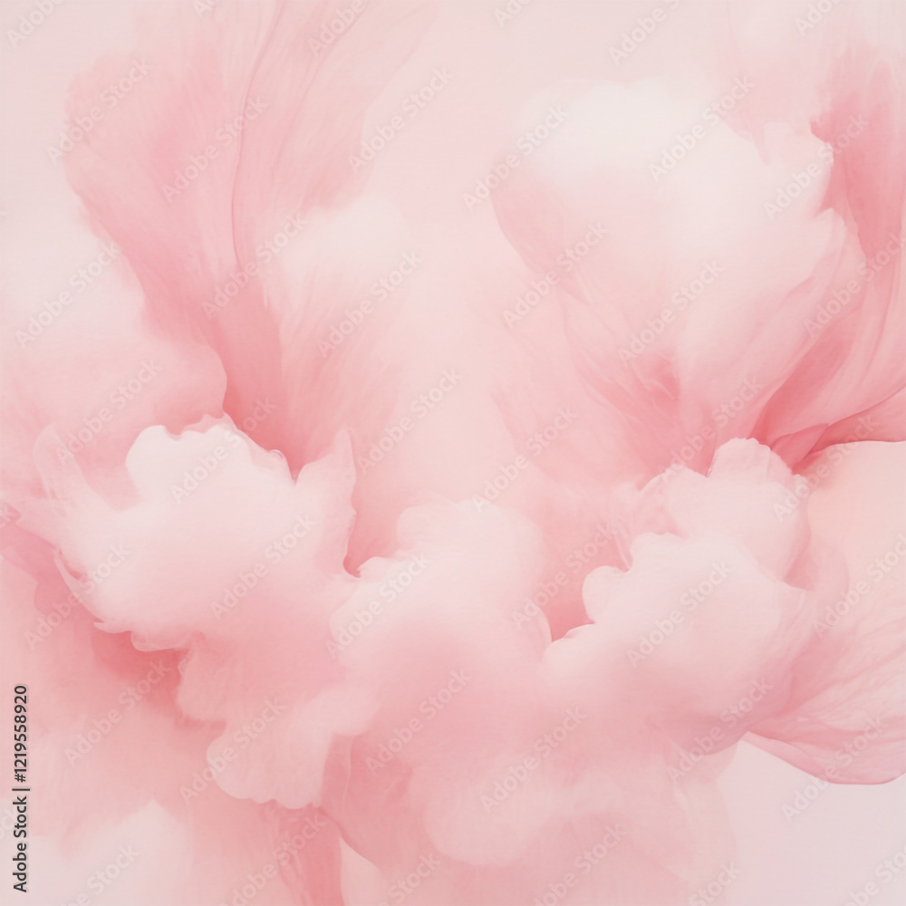 Fototapeta premium Abstract creative pink wave banner watercolor Gradient hot pink Vignette Concrete Minimalist Background Design with abstract stripe Hand painted.