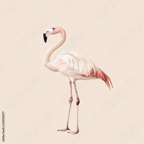 flamingo in the water