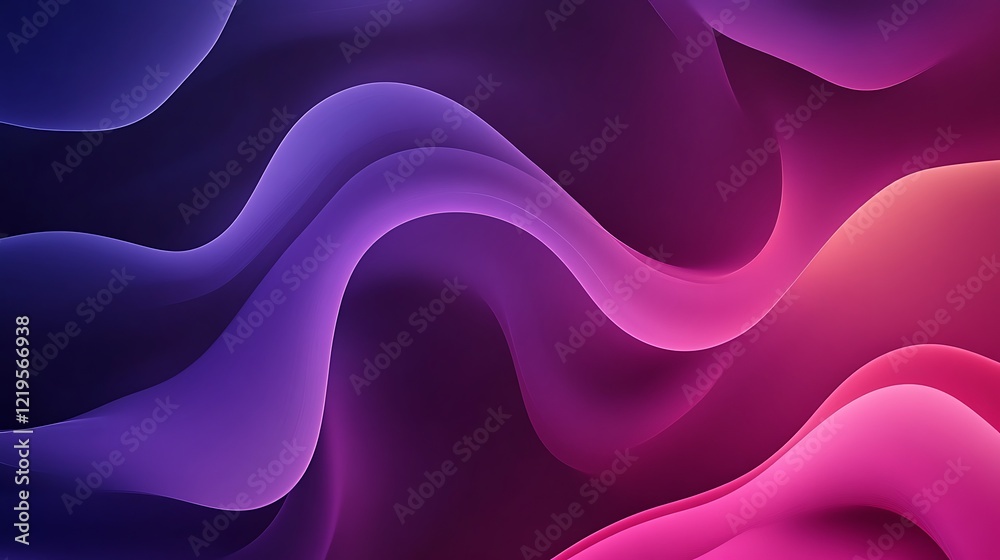 Obraz premium Abstract Purple Pink Wave Background Design