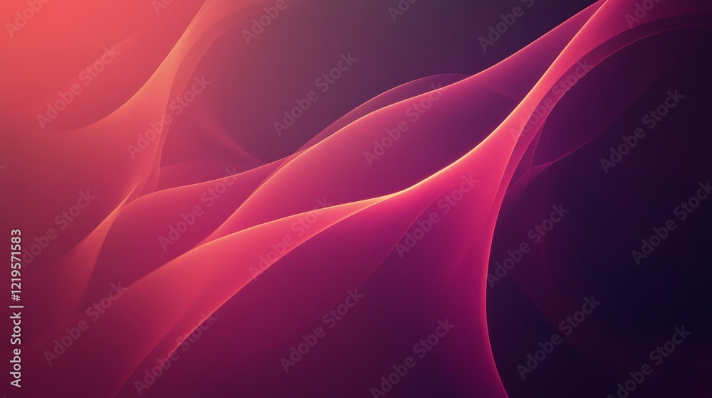 Obraz premium Abstract Pink and Purple Wave Background Design