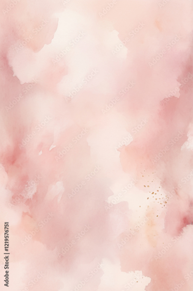 Obraz premium Abstract creative pink wave banner watercolor Gradient hot pink Vignette Concrete Minimalist Background Design with abstract stripe Hand painted.