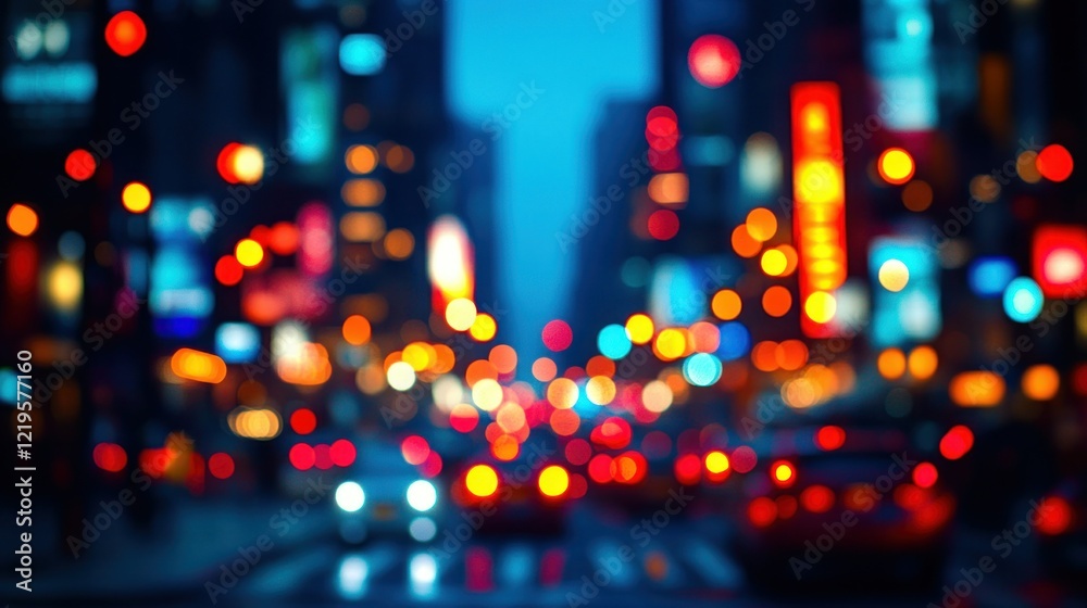 City night traffic blur, bokeh lights, urban street, advertising City night traffic blur, bokeh lights, urban street, advertising