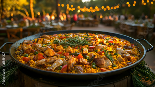 Delicious Chicken Paella Recipe: A Festive Outdoor Meal