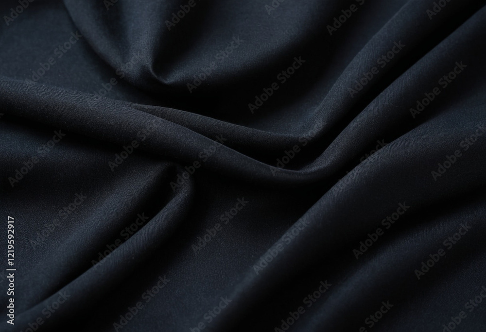 Fototapeta premium Black fabric cloth texture background 