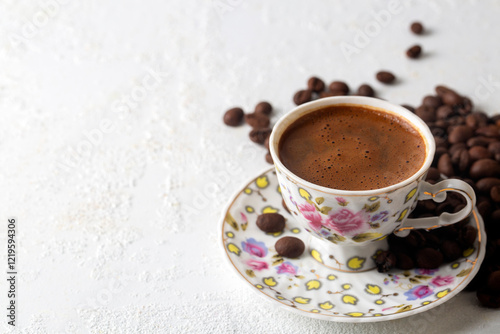 Obraz na płótnie Traditional delicious Turkish coffee or Greek coffee w salonie