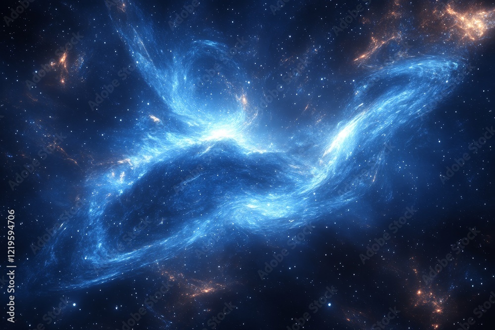 Captivating spiral galaxy illuminating the cosmic expanse with vibrant colors and swirling gases in deep space Captivating spiral galaxy illuminating the cosmic expanse with vibrant colors and swirling gases in deep space