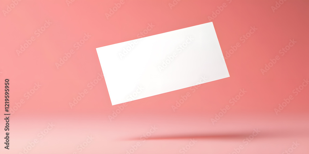 Blank white card mockup on a soft pink background. Perfect for showcasing your design or branding. Clean and minimalist aesthetic. Blank white card mockup on a soft pink background. Perfect for showcasing your design or branding. Clean and minimalist aesthetic.