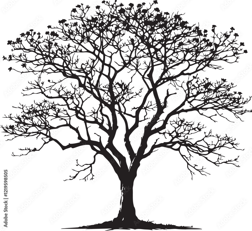 Tree icon silhouette vector with white background
Tree icon silhouette vector with white background