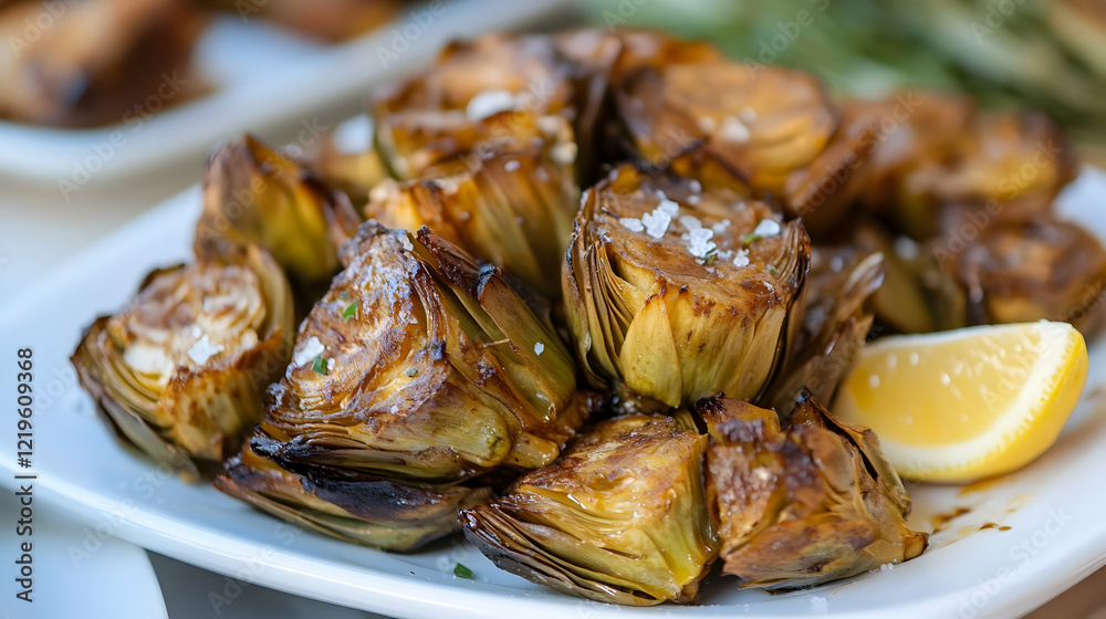 Roasted Artichokes with Lemon: A Delicious Mediterranean Appetizer Roasted Artichokes with Lemon: A Delicious Mediterranean Appetizer
