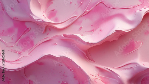 Abstract creative pink wave banner watercolor Gradient hot pink Vignette Concrete Minimalist Background Design with abstract stripe Hand painted.