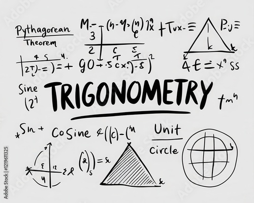Trigonometry: A visual guide to key concepts and formulas