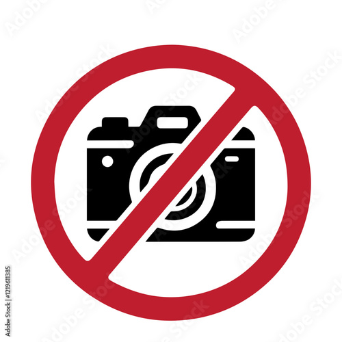no photography  icon, do not take a picture icon.