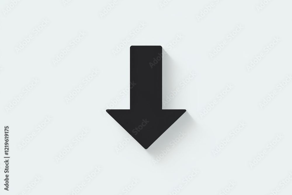 A simple black downward arrow with a subtle drop shadow, indicating download or scrolling. A simple black downward arrow with a subtle drop shadow, indicating download or scrolling.