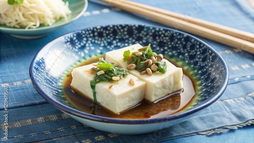 Savor the flavor agedashi tofu experience tokyo culinary delight cozy eatery gourmet perspective photo
