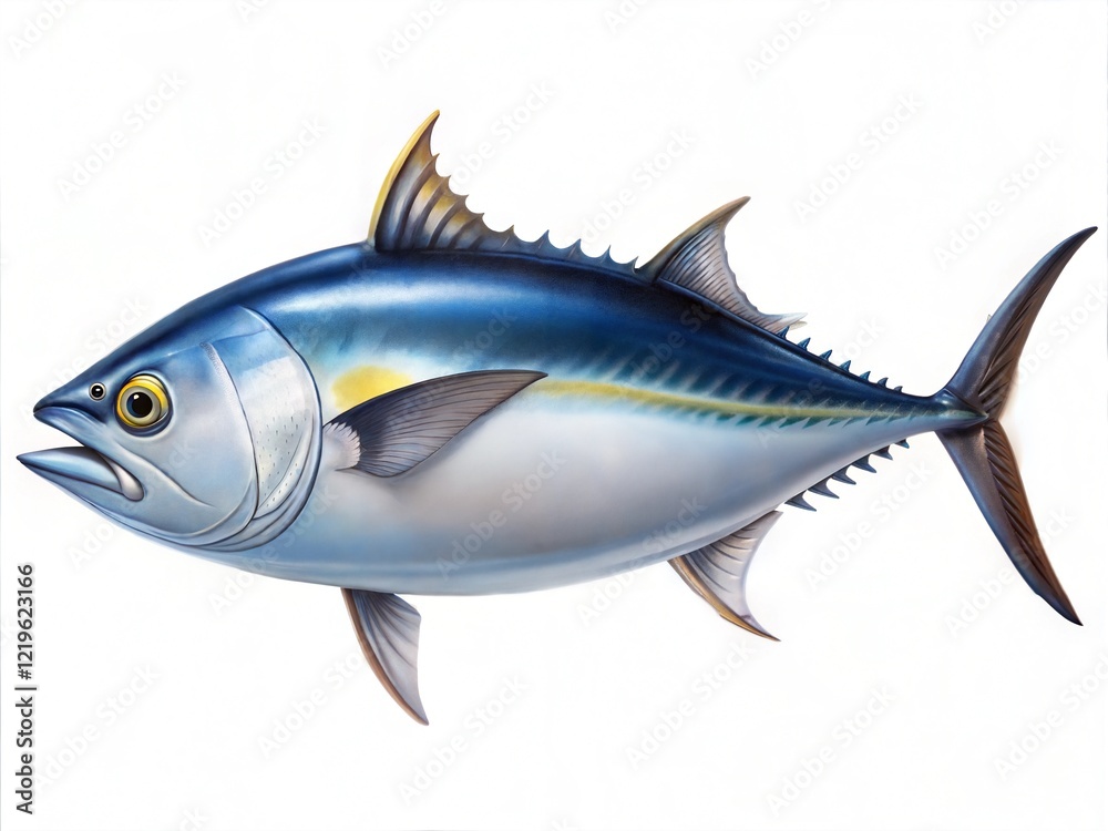 Naklejka premium Fish on white background.
