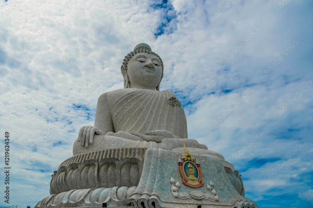 Fototapeta premium Big Buddha top tourist attraction in Phuket province Thailand