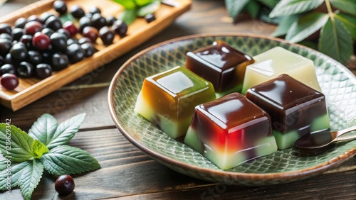 Crafting vibrant yokan sweet bean jelly a culinary delight in japan's traditional cuisine